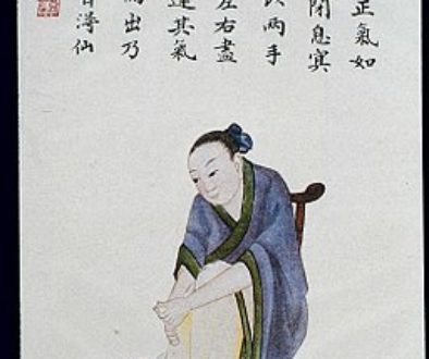 Daoyin_technique_to_assimilate_Normal_Qi,_C19_Chinese_MS_Wellcome_L0039800